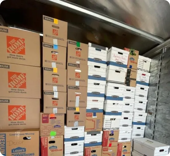 stacked boxes